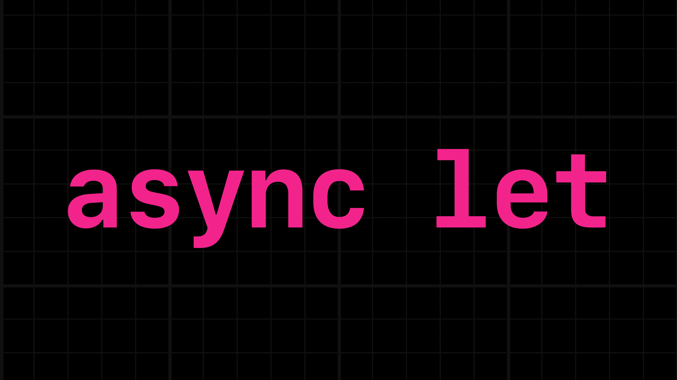 Parallelism in Swift Concurrency with async let